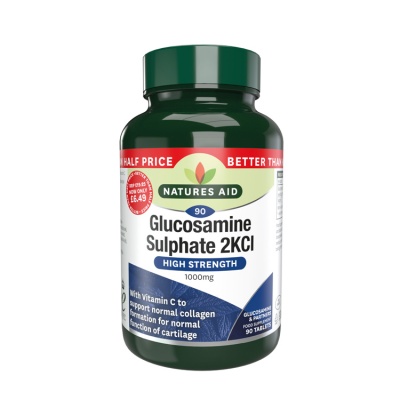 Natures Aid Glucosamine Sulphate 1000mg 90 tabs (Better Than Half Price)